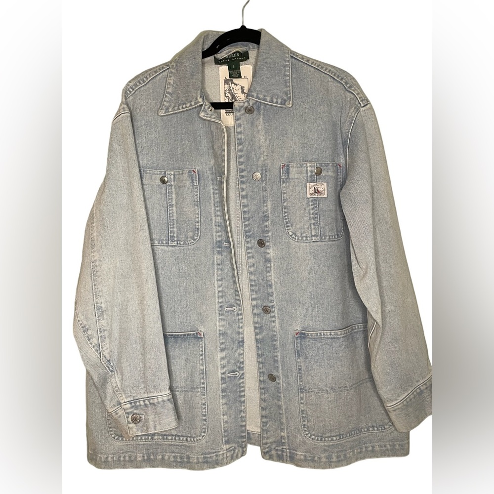 LAUREN RALPH LAUREN| Denim Barn Chore Jacket Oversized Small